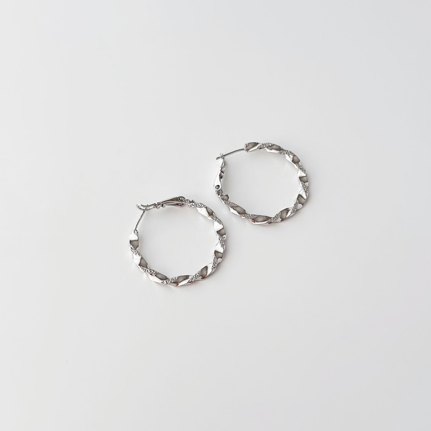 Dens Grey Steel Earring | Çelik Küpe