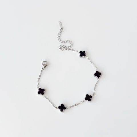 Richy Black-Grey Steel Bracelet | Bileklik