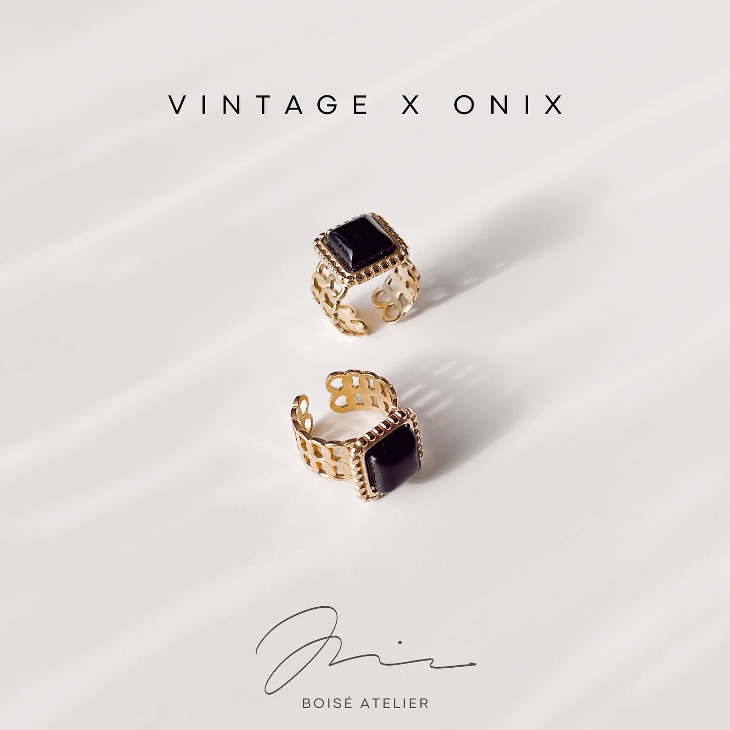 Onix Steel Ring / Çelik Yüzük