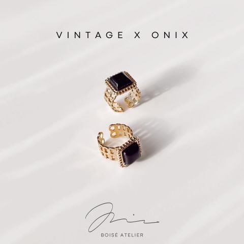 Onix Steel Ring / Çelik Yüzük